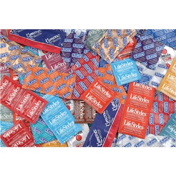 Pleasure Condom Sampler 75-pack - by Adam  Eve