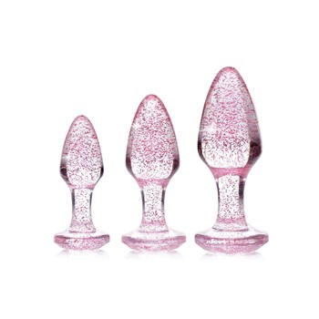 Adam  Eve Glitter Gem Butt Plug Set