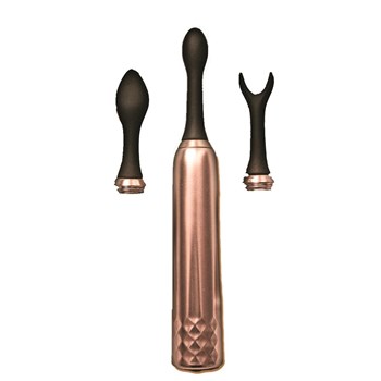 Intense Triple Tip Clitoral Massager With Attachments