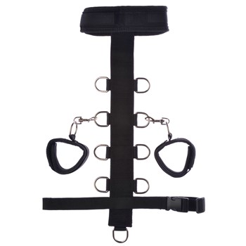 Lux Fetish Adjustable Neck  Wristraint Set