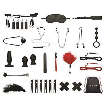 Lux Fetish Bedspreaders 20 Piece Bondage in a Box Set