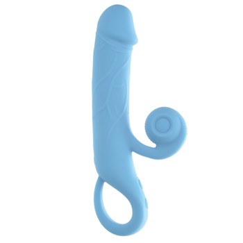 Realistic Rechargeable Vibrator with Clit Bumper