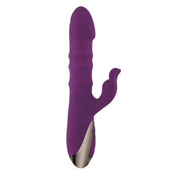 Playboy Pleasure Hop To It Rabbit Massager With Rolling Rings